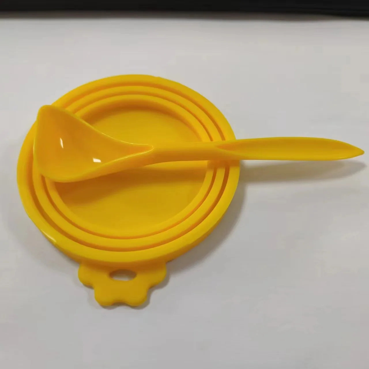 Pet silicone canned lid /long handle canned spoon