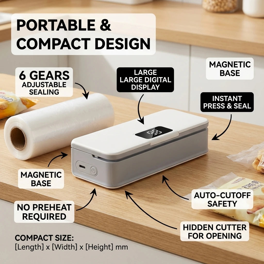 Rechargeable Packaging Thermal Sealer for Kitchen