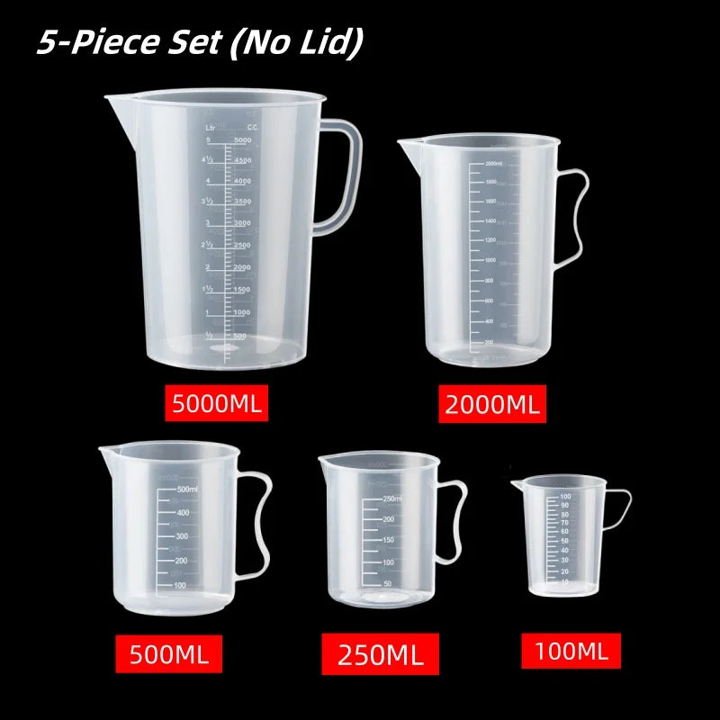 100-5000ml Thickened Plastic Measuring Cup with Scale