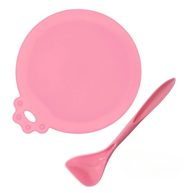 Pet silicone canned lid /long handle canned spoon