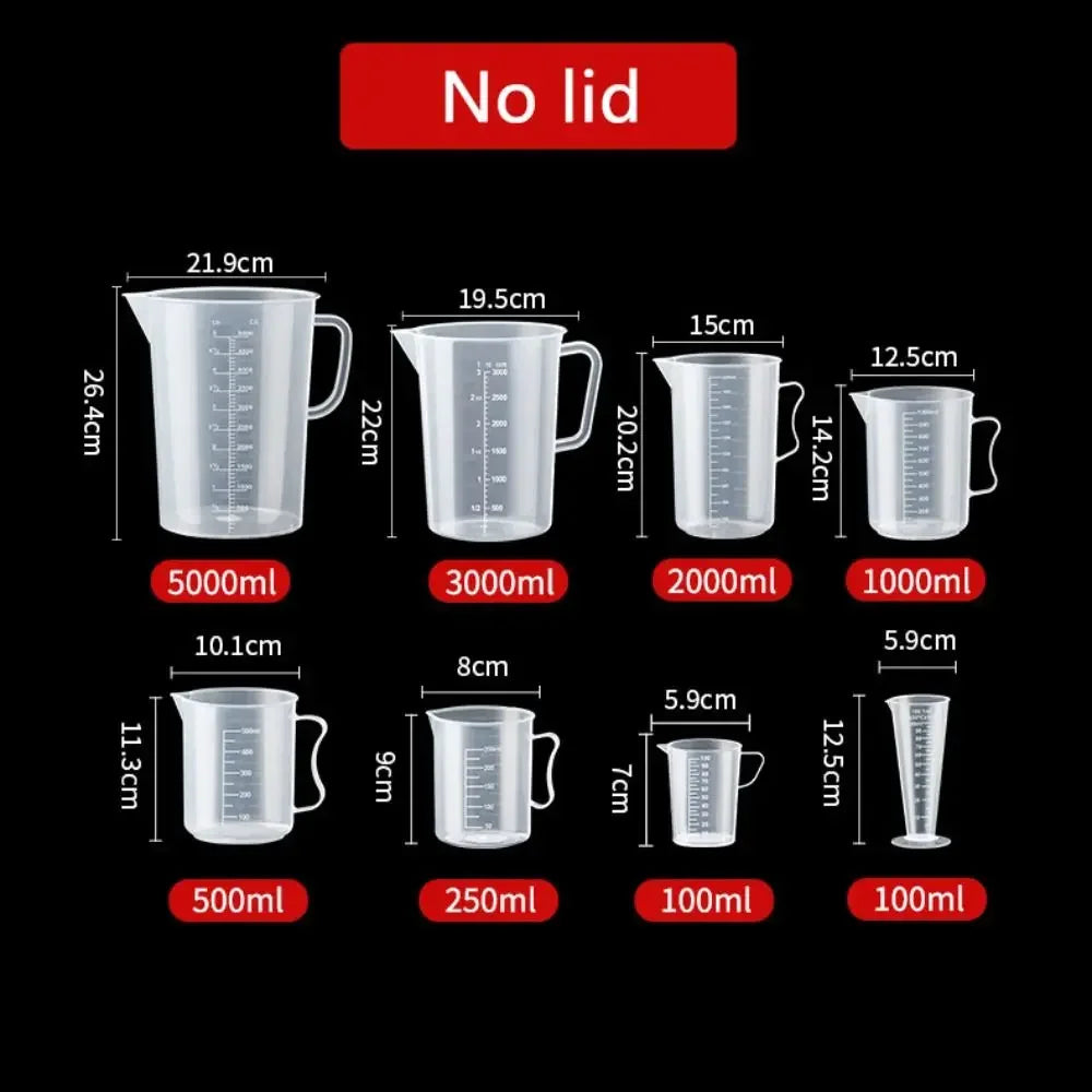 100-5000ml Thickened Plastic Measuring Cup with Scale