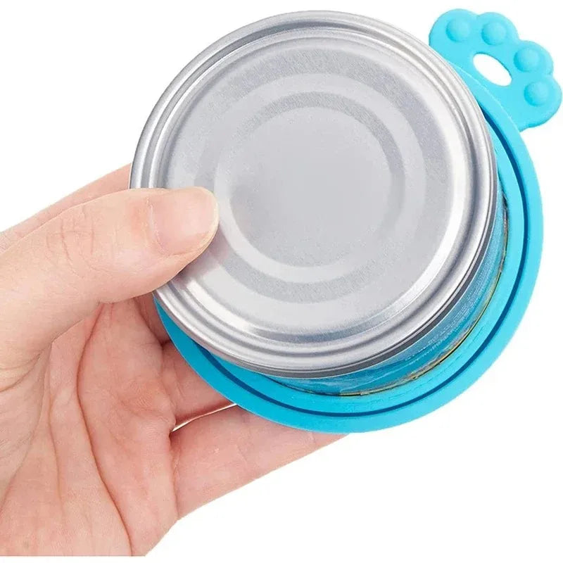 Pet silicone canned lid /long handle canned spoon