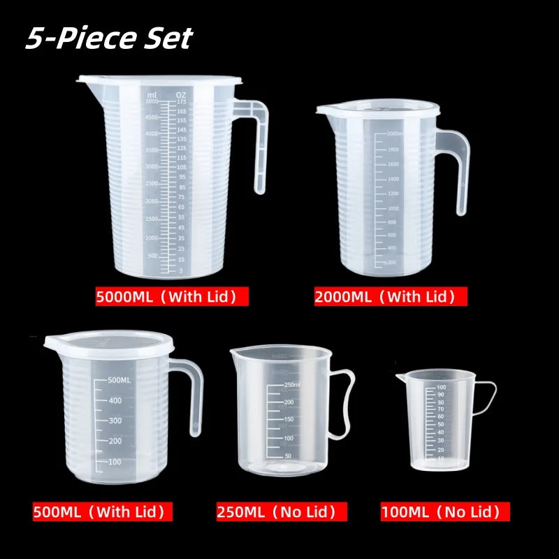 100-5000ml Thickened Plastic Measuring Cup with Scale